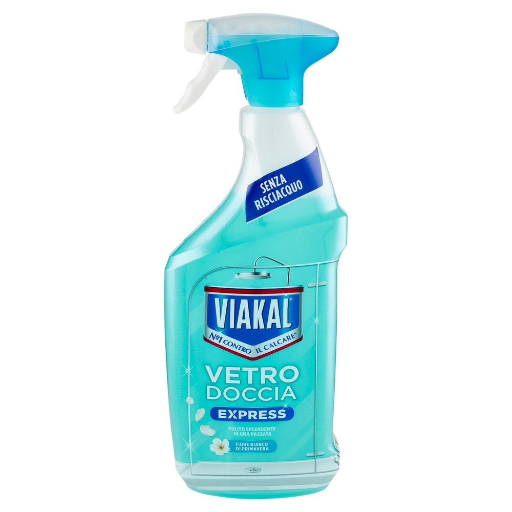 Viakal Detersivo Anticalcare Vetro Doccia Express Senza Risciacquo Spray 720 ml